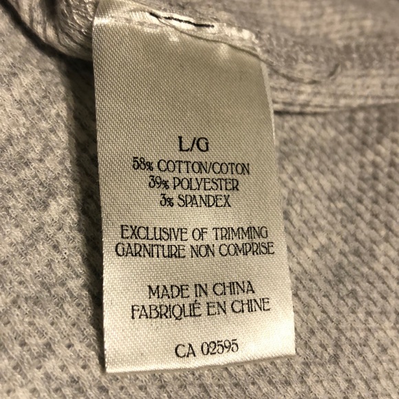 Temperance Grey Waffle Long Sleeve - Picture 3 of 3